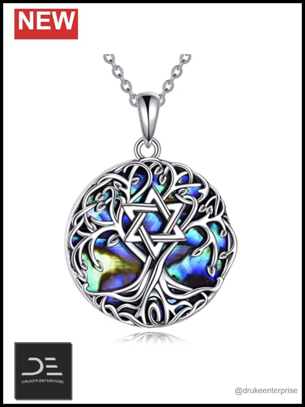 Tree of Life 925 Sterling Silver Pendant Necklace Celtic Knot